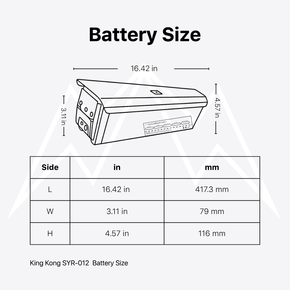 King Kong SYR-012 Battery Pack