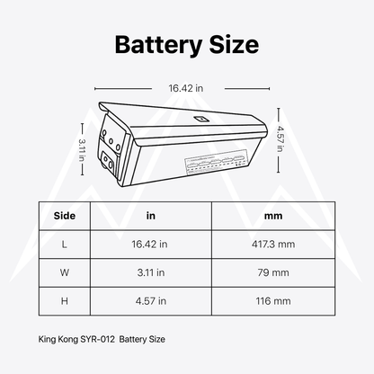 King Kong SYR-012 Battery Pack
