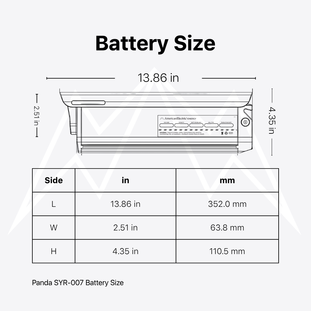 Panda SYR-007 Folding Battery Pack