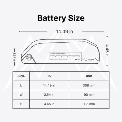 Aostirmotor Commuter Step Thru Electric Bike S07-G Battery Pack