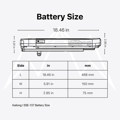 Kailong I SSE-137 Battery Pack