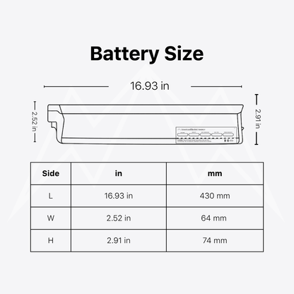 Bagi Bike B26 Rocky TRX Battery Pack