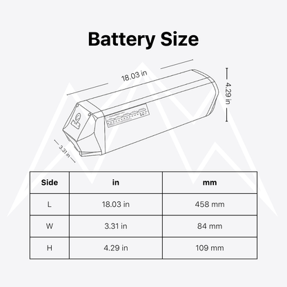 E-Lux Malibu GT Stepthru Battery Pack
