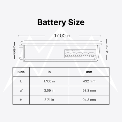 Electric Bike Co Model R Battery Pack 48V 14AH