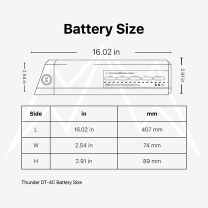 Thunder DT-4C Battery Pack