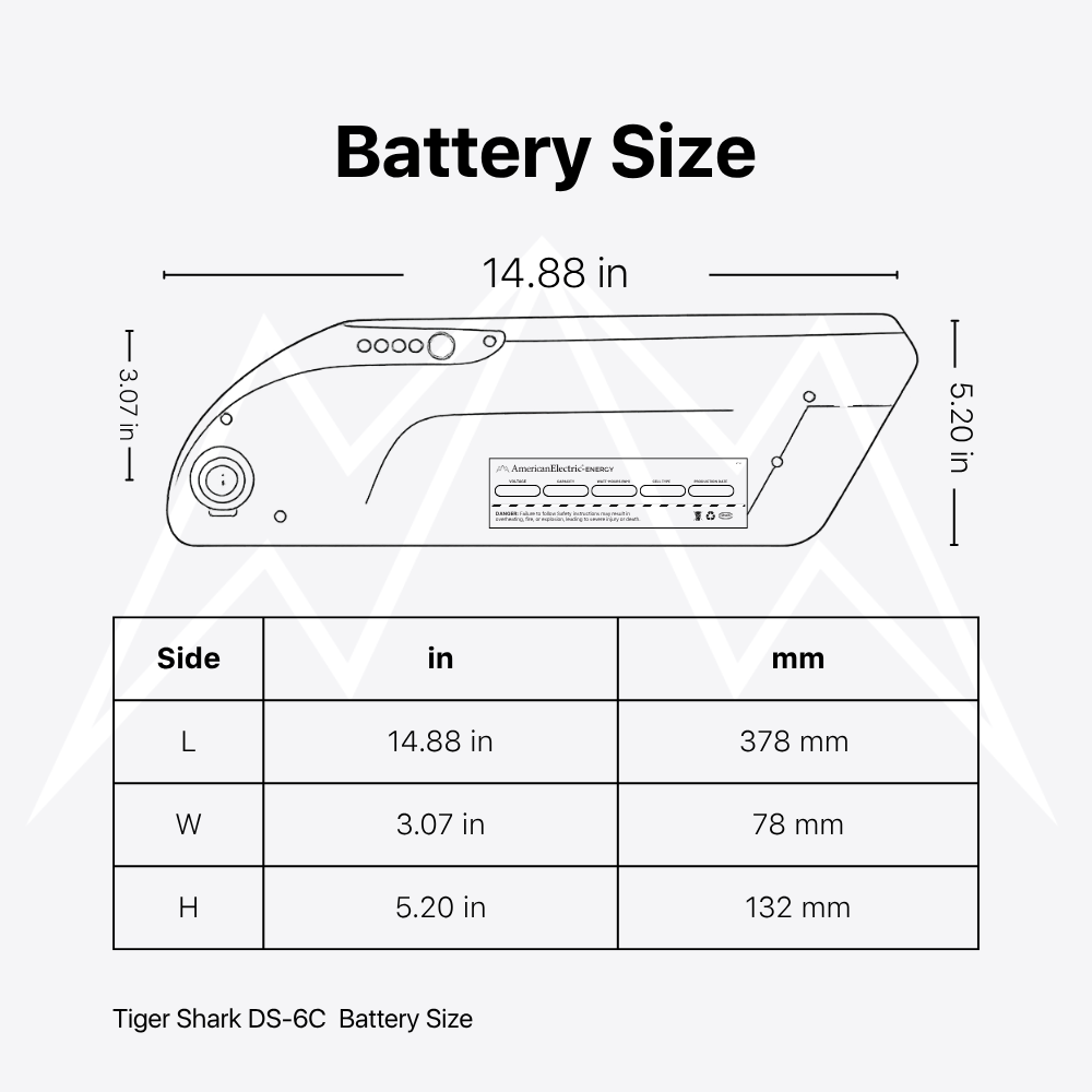Tiger Shark DS-6C Battery Pack