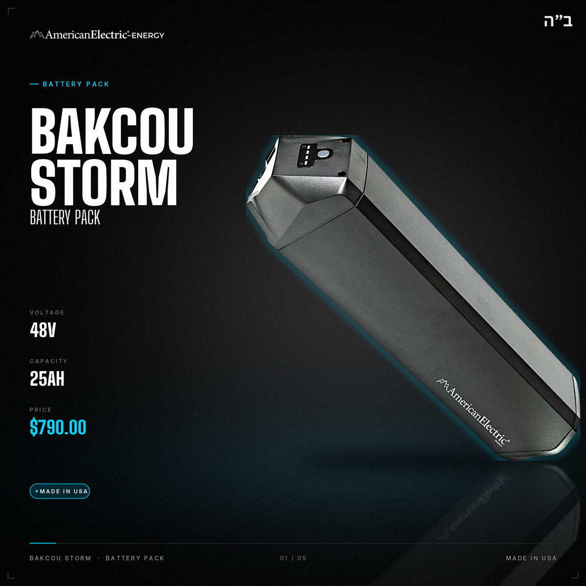 Bakcou Storm Battery Pack: 48V 25AH battery pack, $790