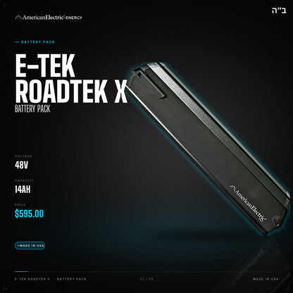 E-tek RoadTek X Battery Pack: 48V 14AH battery pack, $595