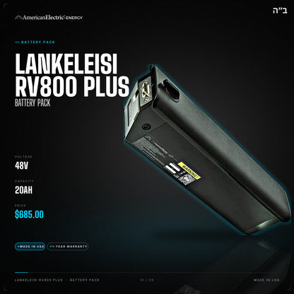 Lankeleisi RV800 Plus Battery Pack: 48V 20AH battery pack, $685